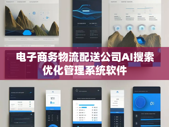 电子商务物流配送公司AI搜索优化管理系统软件