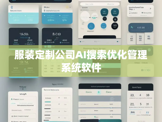 服装定制公司AI搜索优化管理系统软件