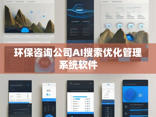 环保咨询公司AI搜索优化管理系统软件