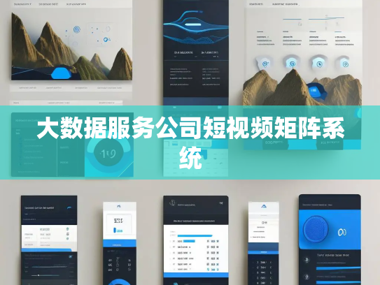 大数据服务公司短视频矩阵系统