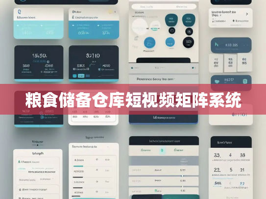 粮食储备仓库短视频矩阵系统