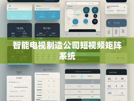 智能电视制造公司短视频矩阵系统