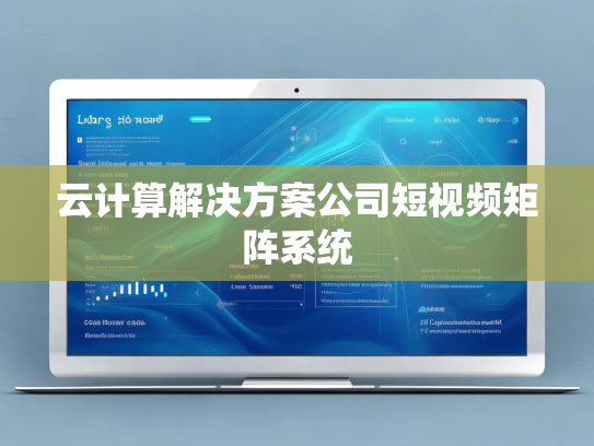 云计算解决方案公司短视频矩阵系统