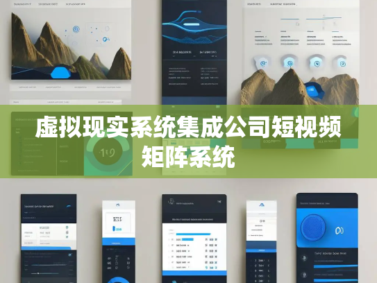 虚拟现实系统集成公司短视频矩阵系统
