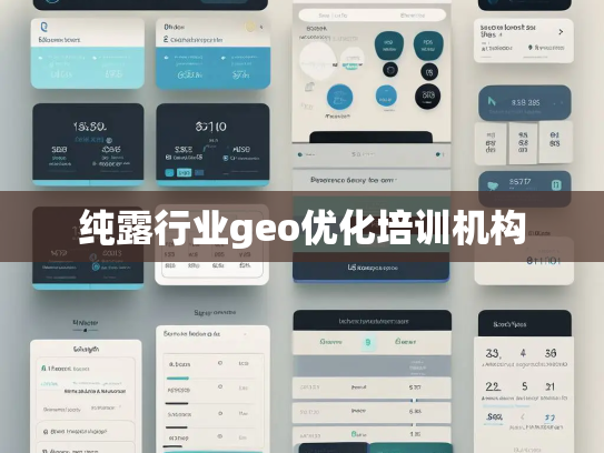 纯露行业geo优化培训机构 纯露行业geo优化培训机构