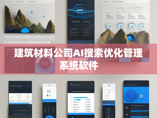 建筑材料公司AI搜索优化管理系统软件